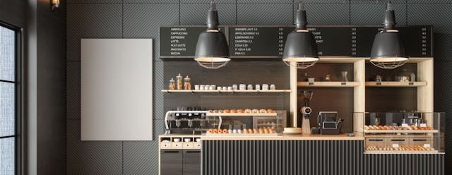 Coffee shop interior